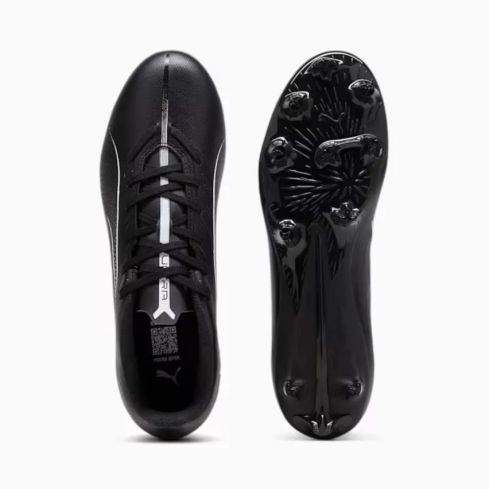 Chaussures Rugby Ultra 5 Play FG/AG Crampons Moulés Terrain Sec Noir - Puma