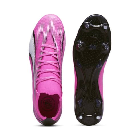 Chaussures Rugby Ultra Match SG Crampons Hybrides Tout Terrain Rose - Puma