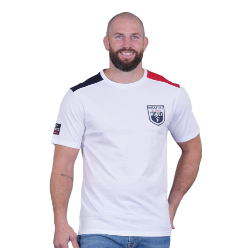 T-Shirt Rugby Le French Blanc - Ruckfield
