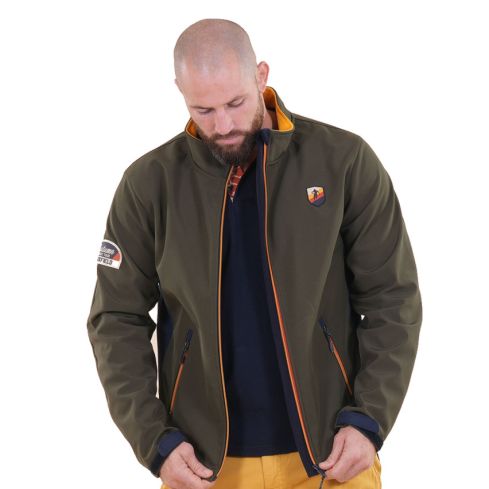 Softshell kaki Autumn Rugby Tour - Ruckfield