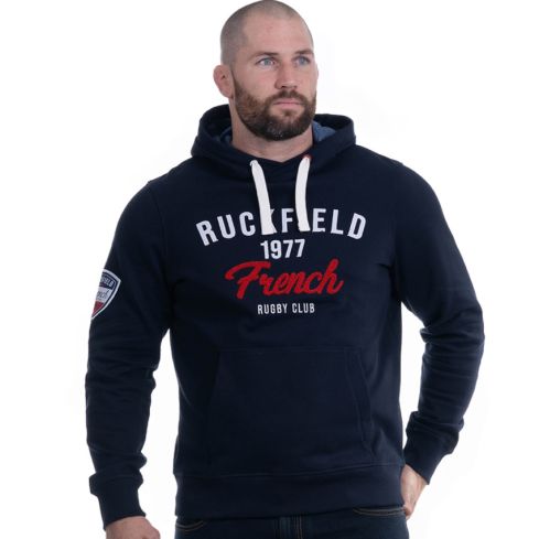 Sweat A Capuche Rugby French Rugby Club Bleu Marine - Ruckfield