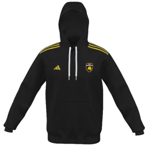 Sweat à Capuche Rugby Stade Rochelais Noir / Rayures Jaunes - Adidas