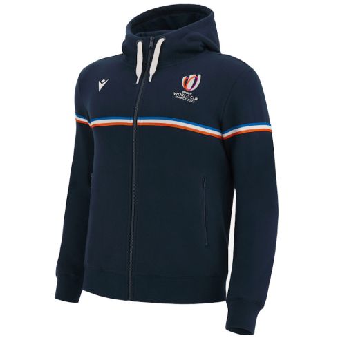 Sweat À Capuche Rugby Zippé France Coupe Du Monde Rugby 2023 - Macron