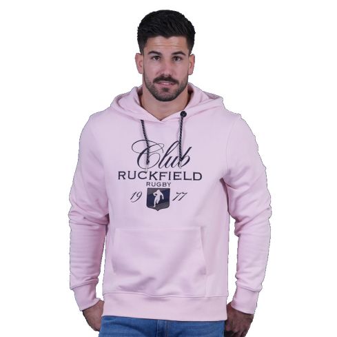 Sweat à capuche Rugby Club Ruckfield rose - Ruckfield