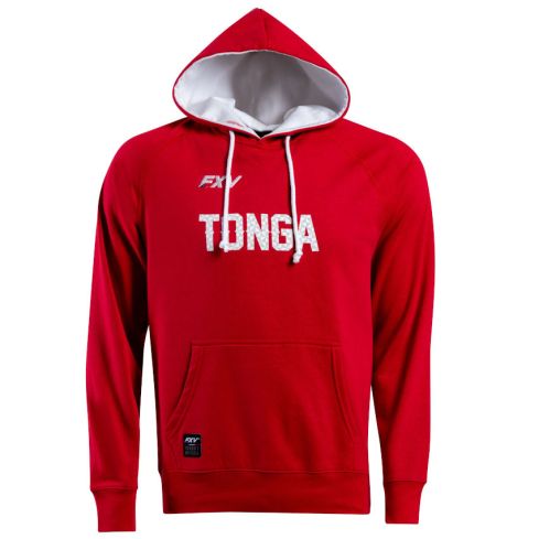 Sweat À Capuche Rugby Tonga Rouge - Force XV