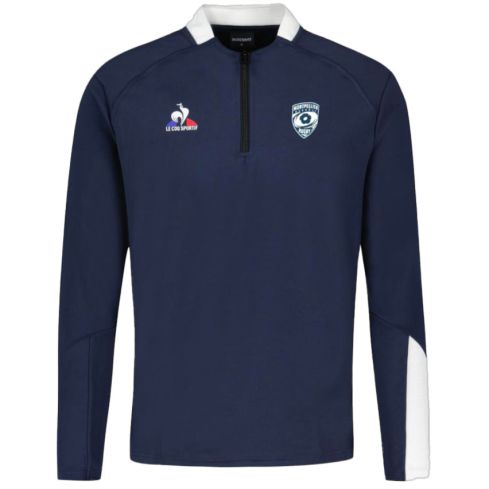 Sweat Rugby 1/4 Zip Montpellier Hérault MHR Entrainement 2023/2024 - Le coq Sportif