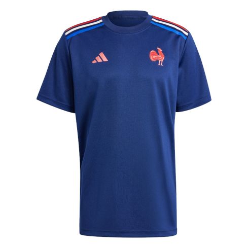 T-Shirt Rugby Supporter France 2024/2025 - Adidas