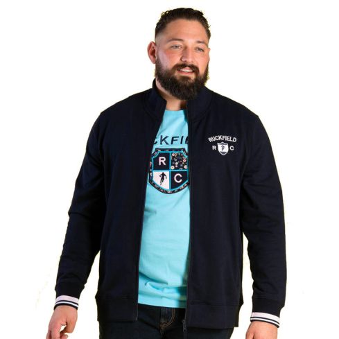 Sweat Rugby Zippé Club Bleu Marine - Ruckfield